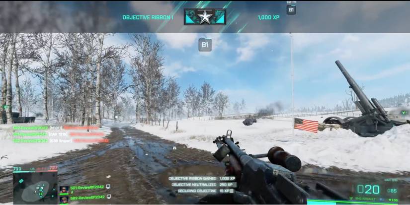 Battlefield 2042 - Player earns Objective Ribbon