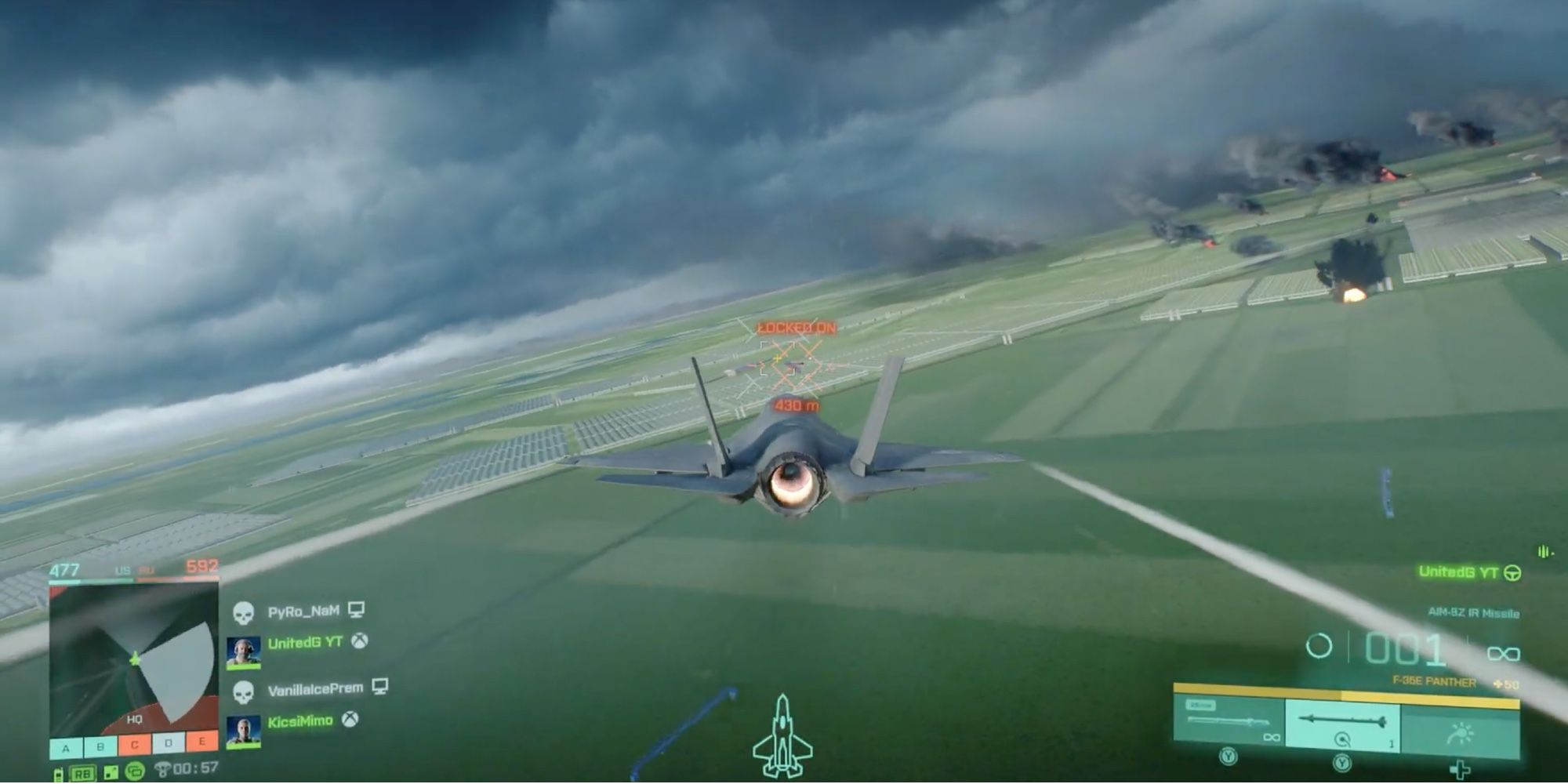 Battlefield 2042 - Player flying the F35E Panther 