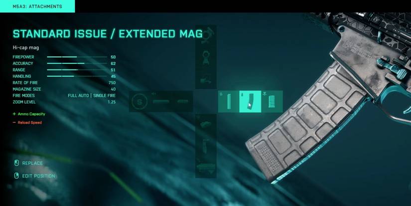 Battlefield 2042 - Player equipping M5A3 with Standard Issue Extended Magazine