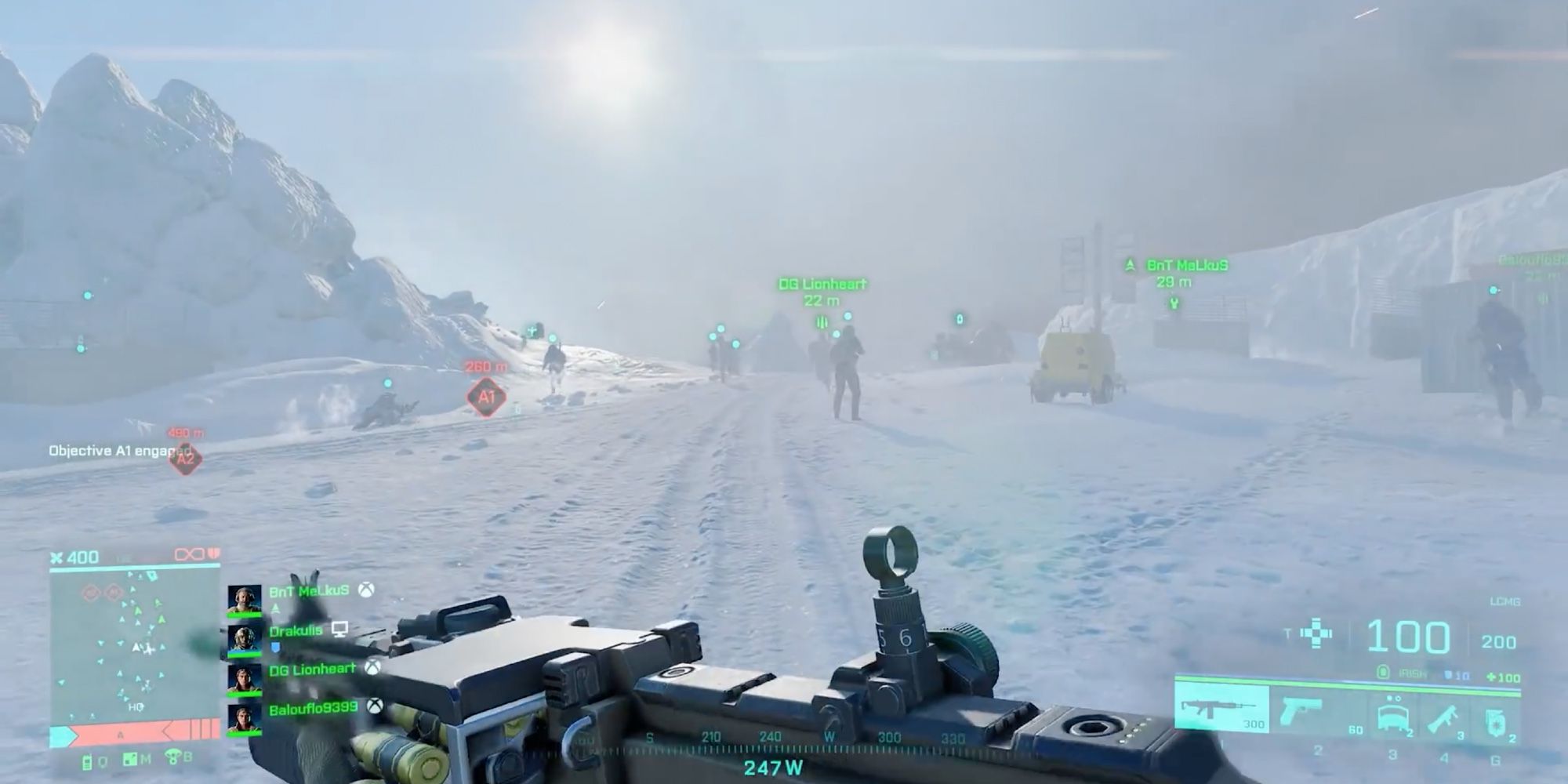 Battlefield-2042 - Player attacking with team