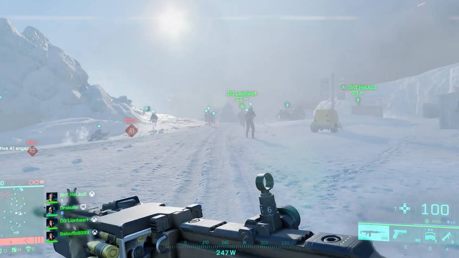 Battlefield-2042 - Player attacking with team