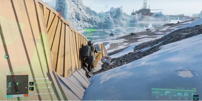 Battlefield 2042 - Player placing medical crate on the ground