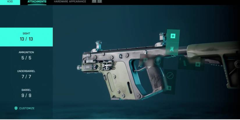 Battlefield 2042 - K30 and its attachments