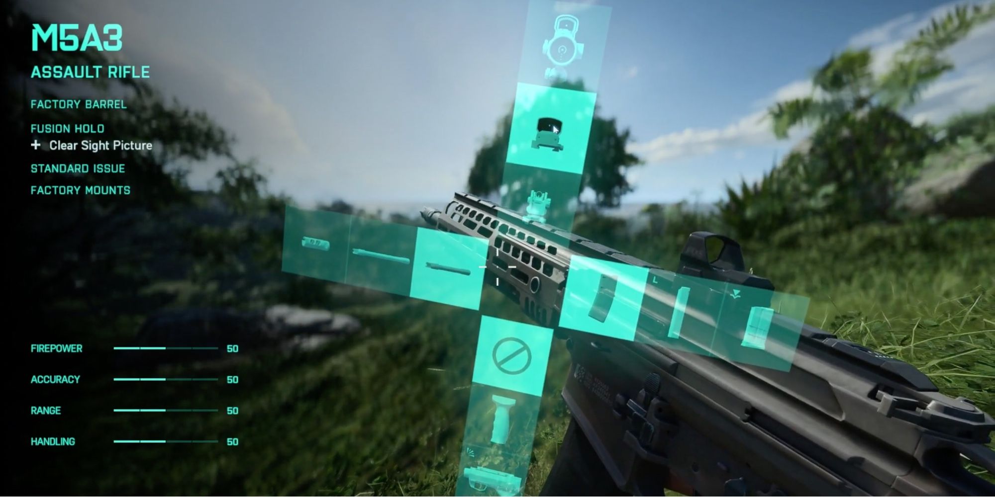 Battlefield 2042 - Игрок настраивает M5A3 с помощью вложений