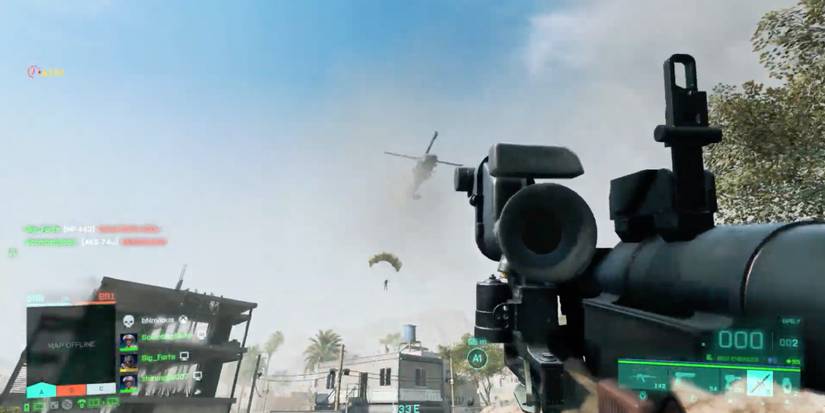 Battlefield 2042 - Player destroys helicopter with Recoilless M5