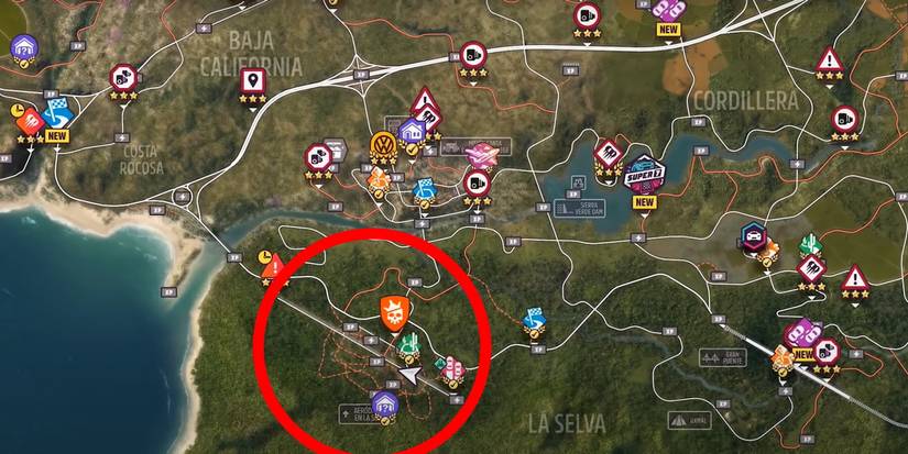 Forza Horizon 5 airstrip location on map