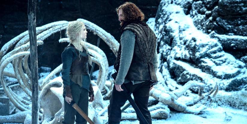 Ciri and Lambert in Netflix The Witcher