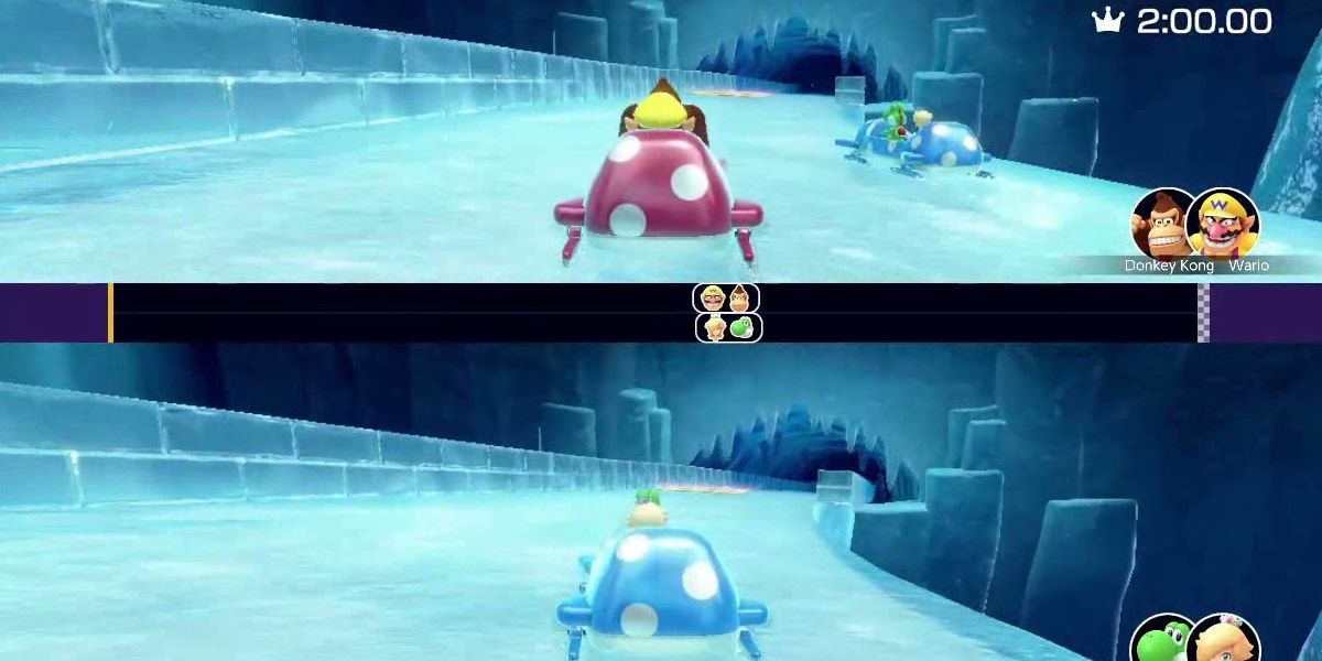 Mario Party Superstars Bobsled Run Minigame