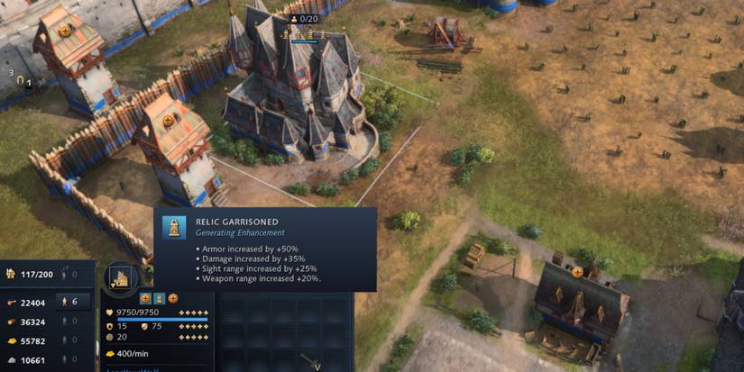 Landmark buffed by Relics