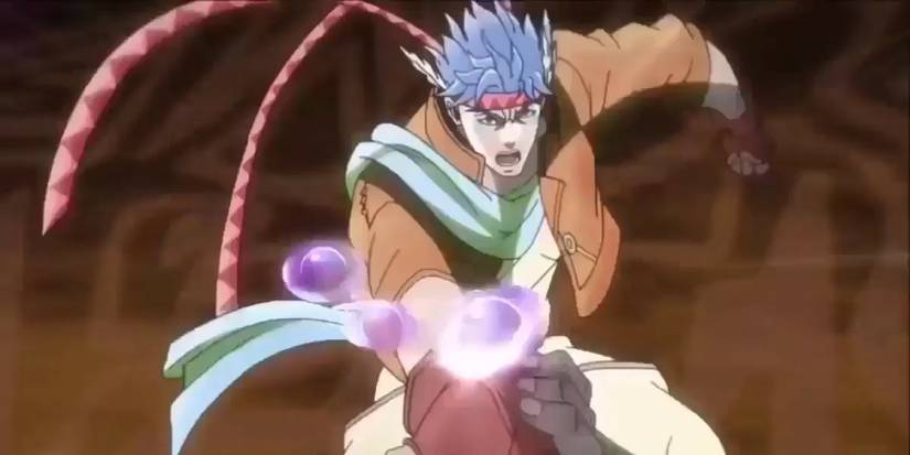 Caesar using Bubble Cutter, his strongest technique