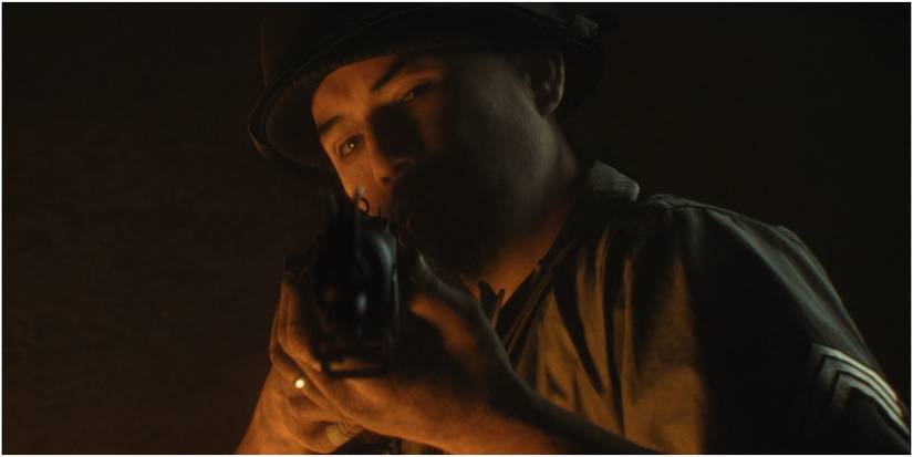 Call Of Duty Vanguard Daniel Providing Covering Fire With An M1 Garand