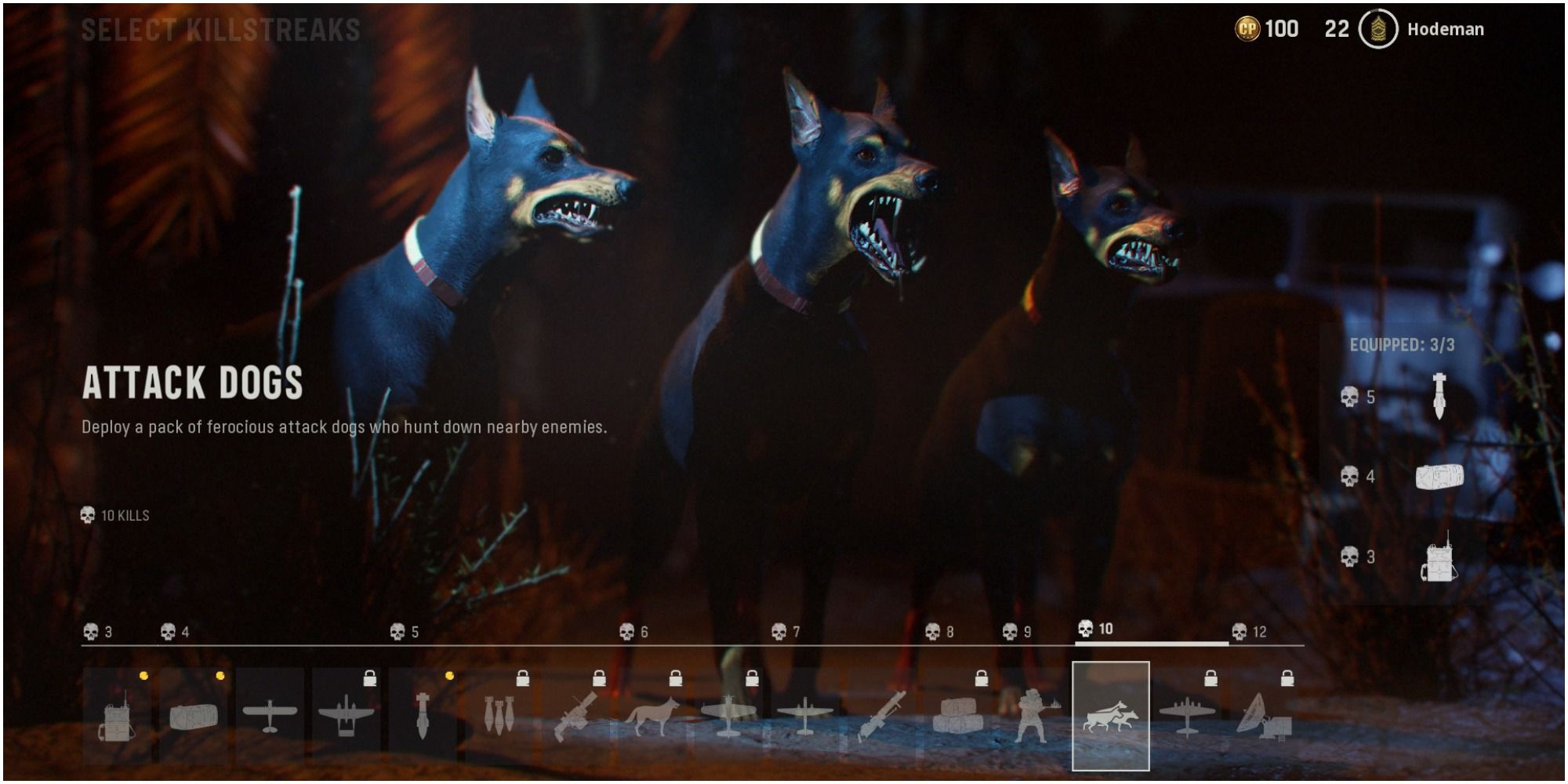 Call Of Duty Vanguard Description Of The Attack Dogs Killstreak Reward