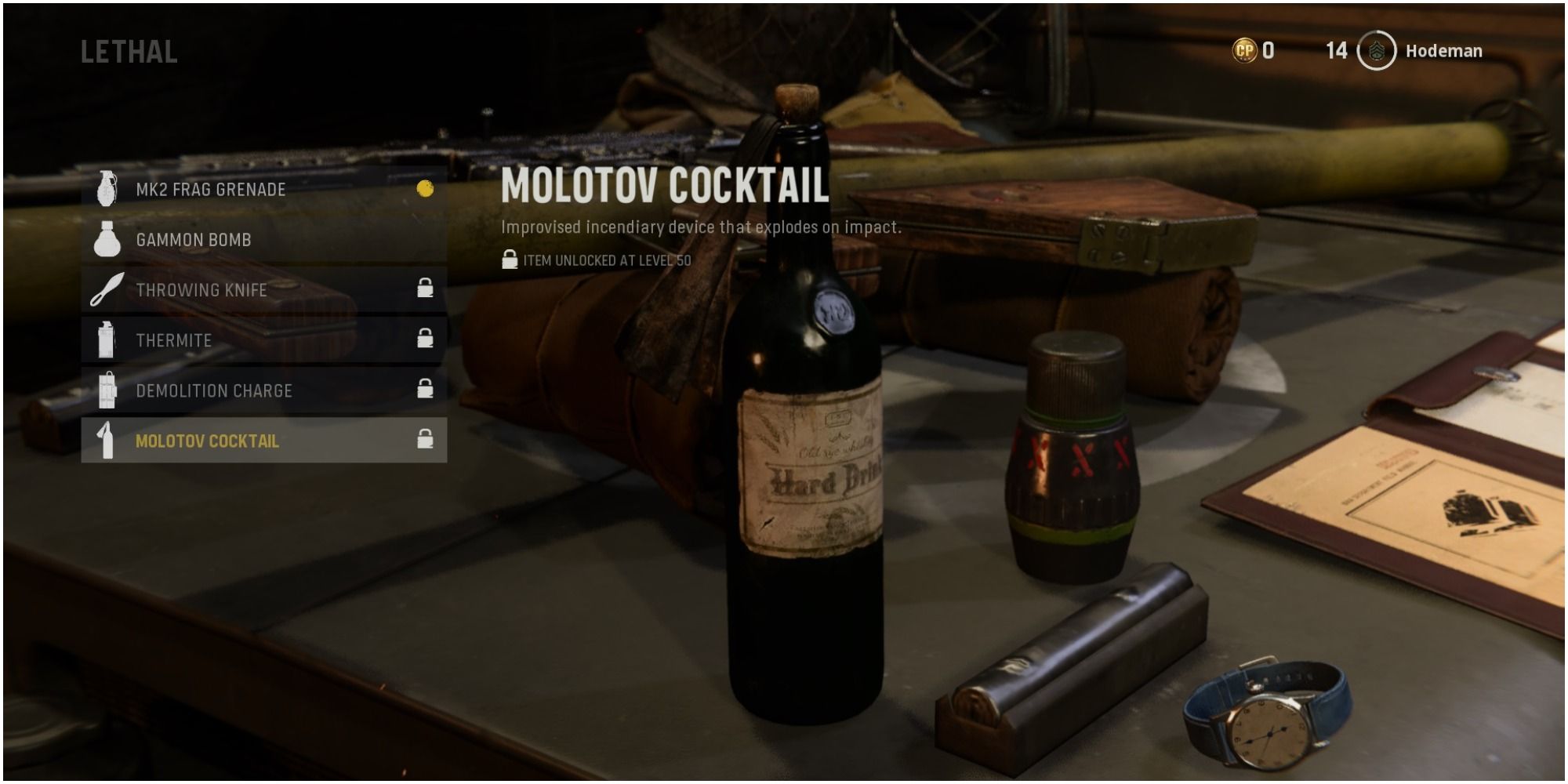 Call Of Duty Vanguard Description Of The Molotov Cocktail