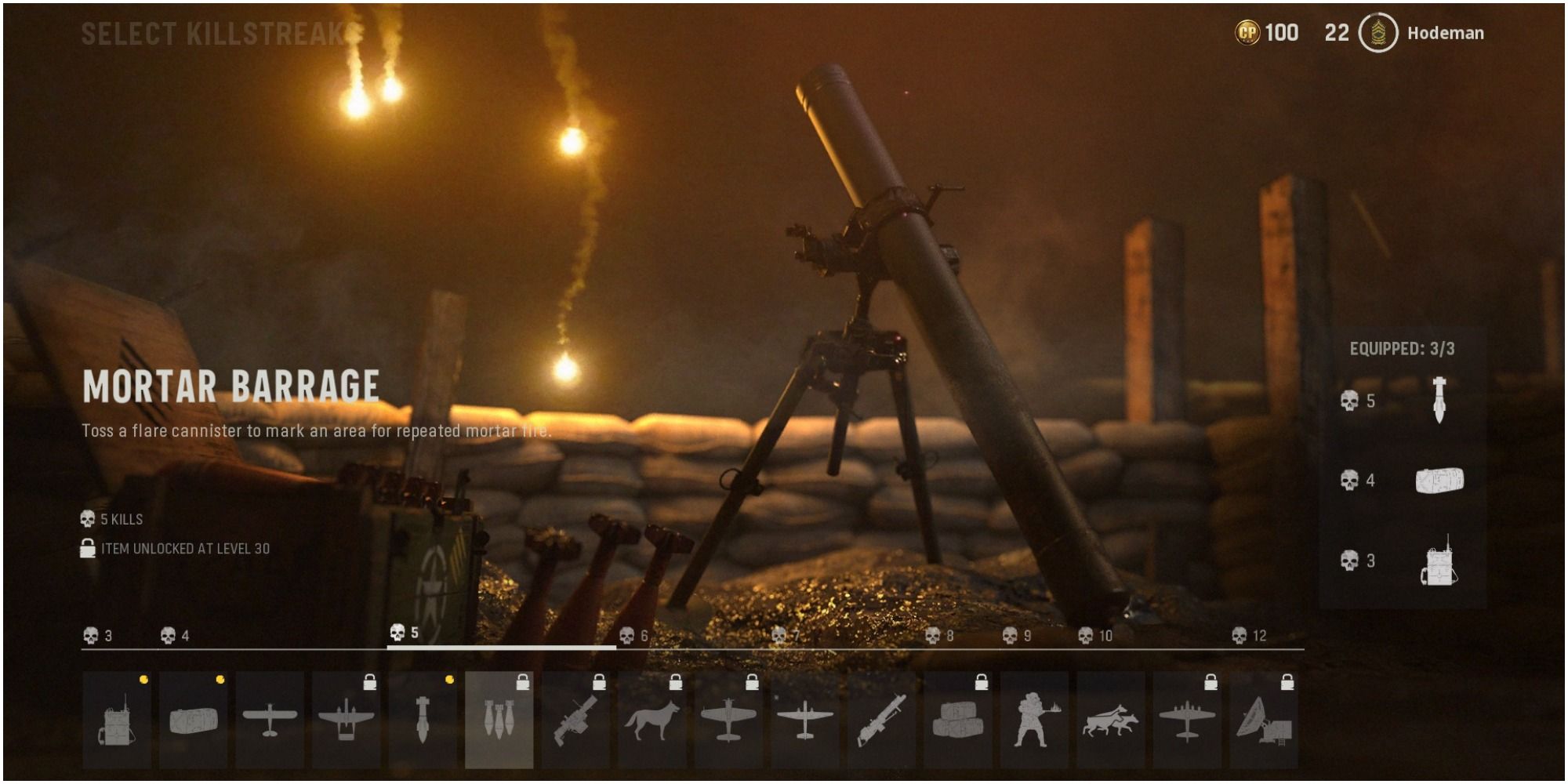 Call Of Duty Vanguard Description Of The Mortar Barrage Killstreak Reward