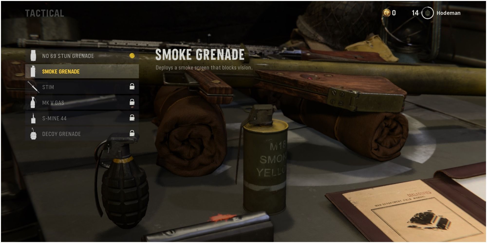 Call Of Duty Vanguard Description Of The Tactical Smoke Grenade
