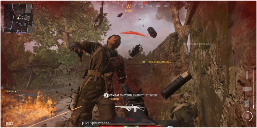 Call Of Duty Vanguard Getting A Kill At Close Range With The Combat Shotgun