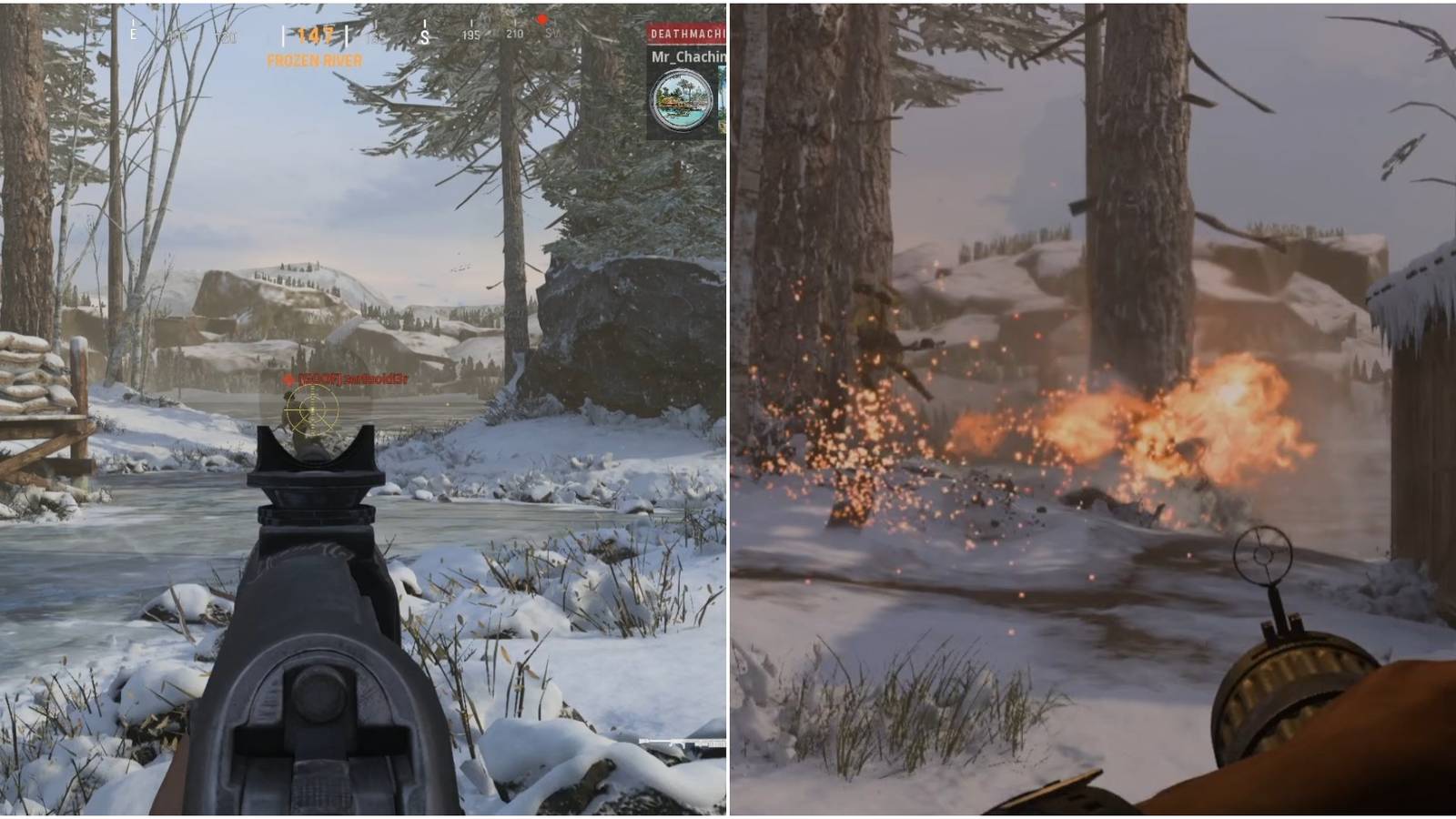 Call Of Duty Vanguard Mistakes Collage Medium Range Shot And Deathmachine Death