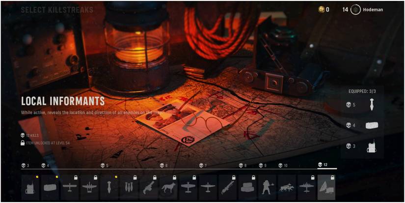 Call Of Duty Vanguard Reading The Description On The Local Informants Killstreak