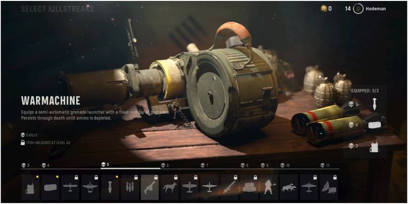 Call Of Duty Vanguard Reading The Description On The Warmachine Killstreak