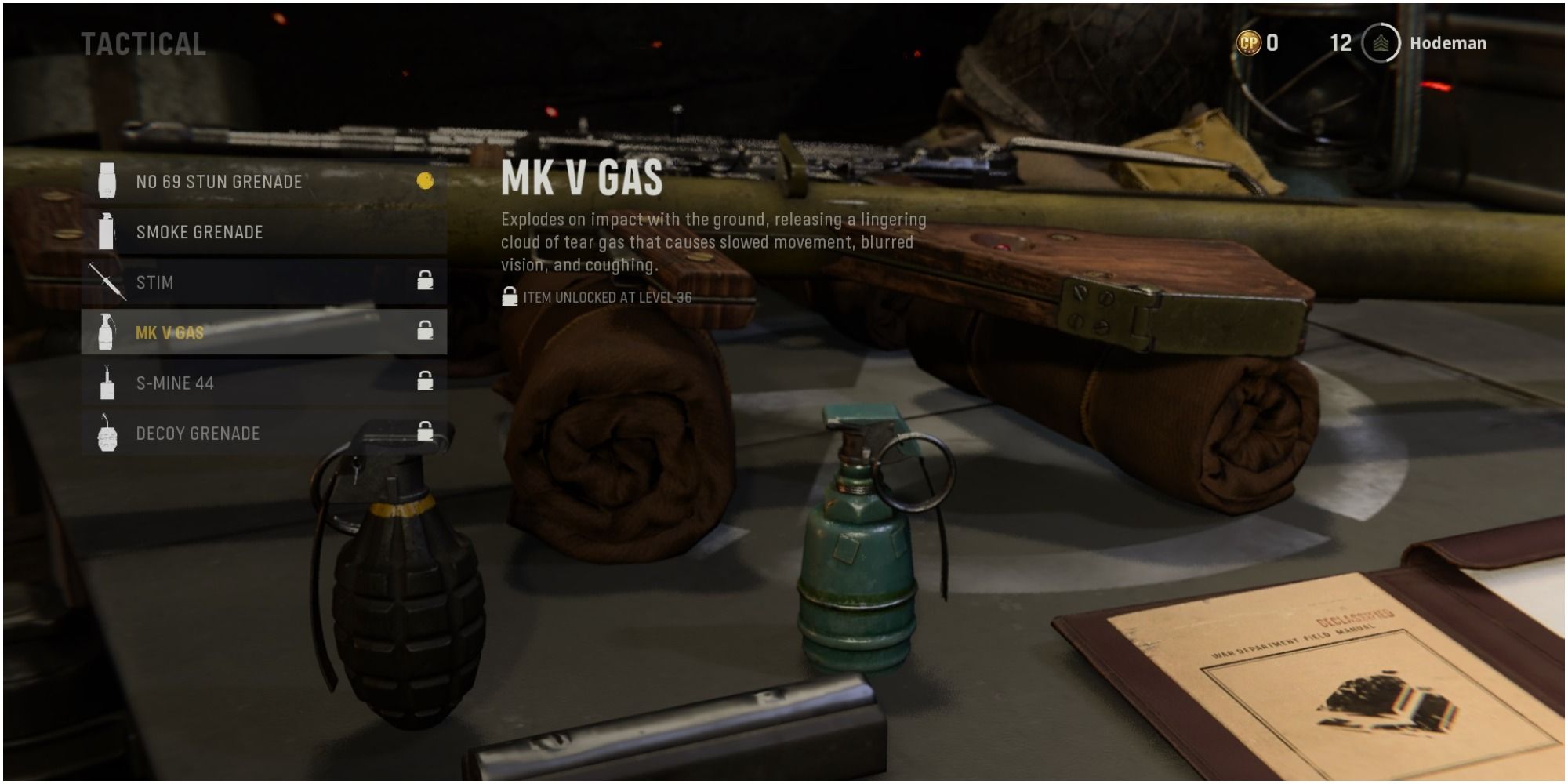 Call Of Duty Vanguard Reading The Tactical MK V Gas Description