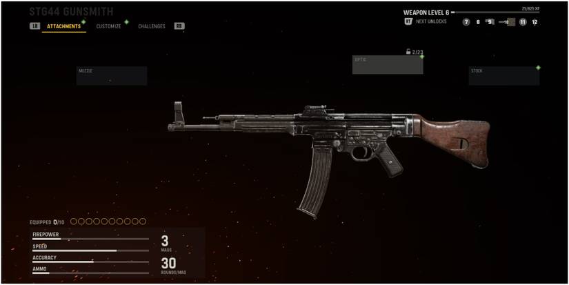 Call Of Duty Vanguard STG44 At The Gunsmith With No Upgrades