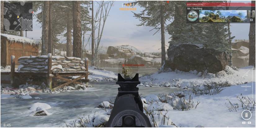 Call Of Duty Vanguard Targeting An Enemy At Medium Range