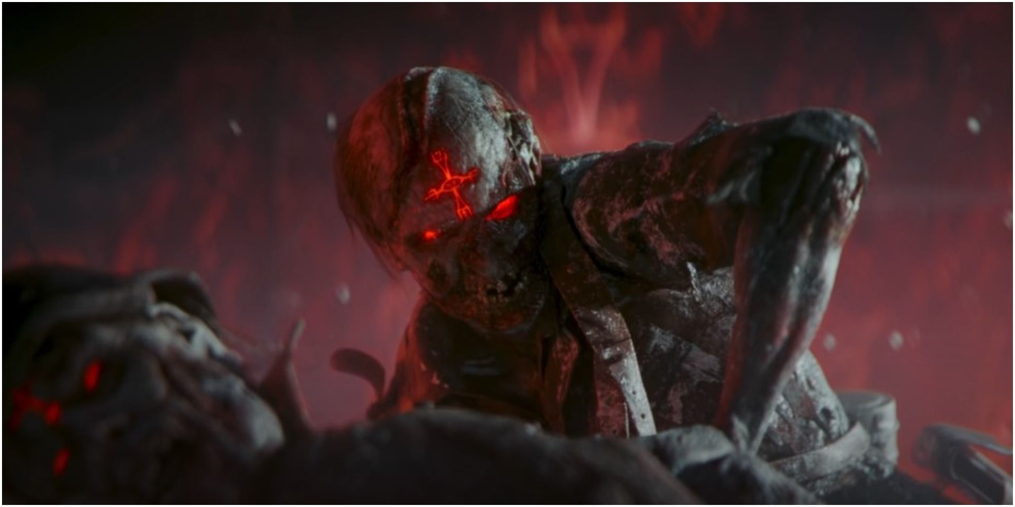 Call Of Duty Vanguard Zombie Rising From The Grave In The Cinematic