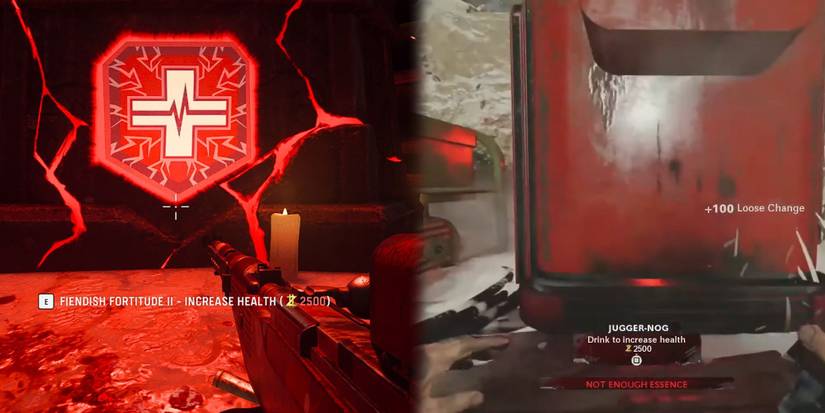 Call of Duty Vanguard Zombies - Comparing Proning In Front Of Perk In Cold War To Demon Fountain In Vanguard Cropped