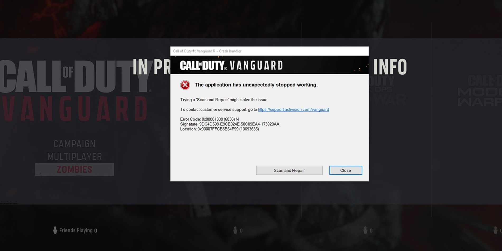 Call of Duty Vanguard Zombies - Crashing To Main Menu Cropped