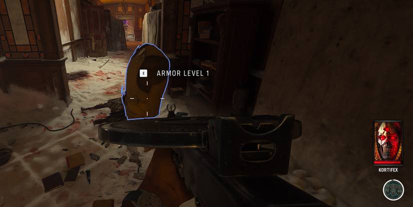 Call of Duty Vanguard Zombies - Looking At A Level 1 Armor Drop In-Game