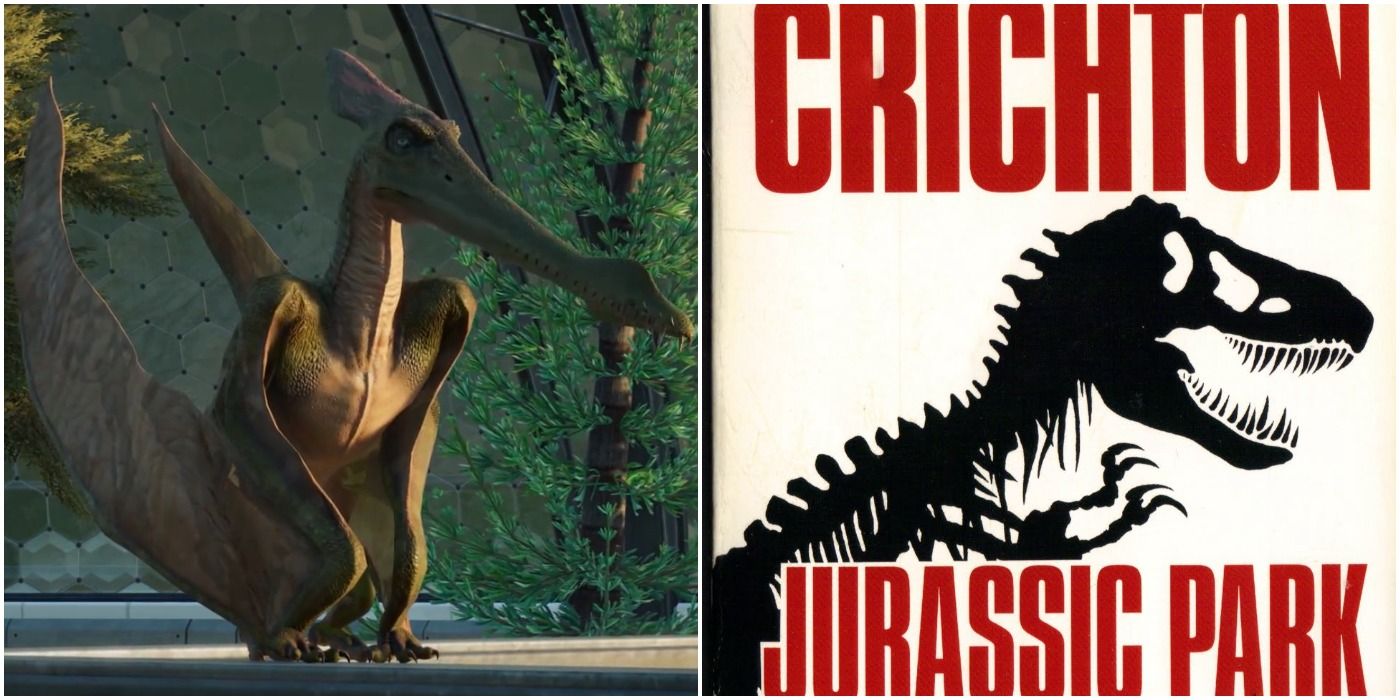 Cearadactylus in Jurassic World Evolution 2 and the Jurassic Park novel