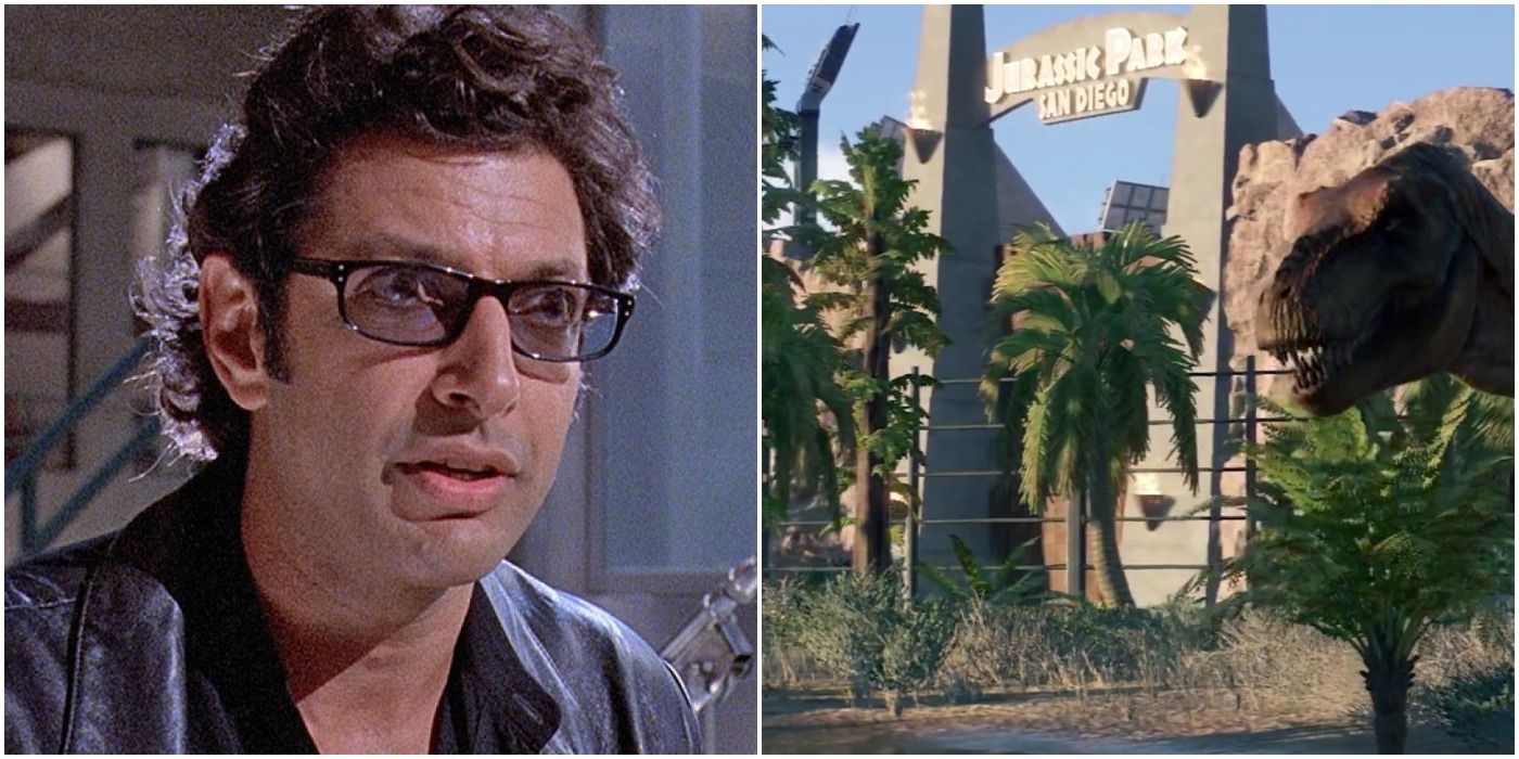 Malcolm in Jurassic Park and Chaos Theory in Jurassic World Evolution 2