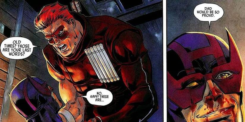 Clint and Barney in Hawkeye Blindspot