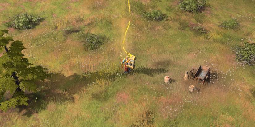 a Scholar collecting a Relic