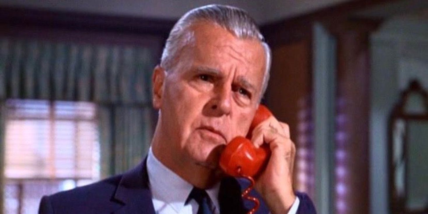 Commissioner Gordon using the Batphone in the 60s Batman series