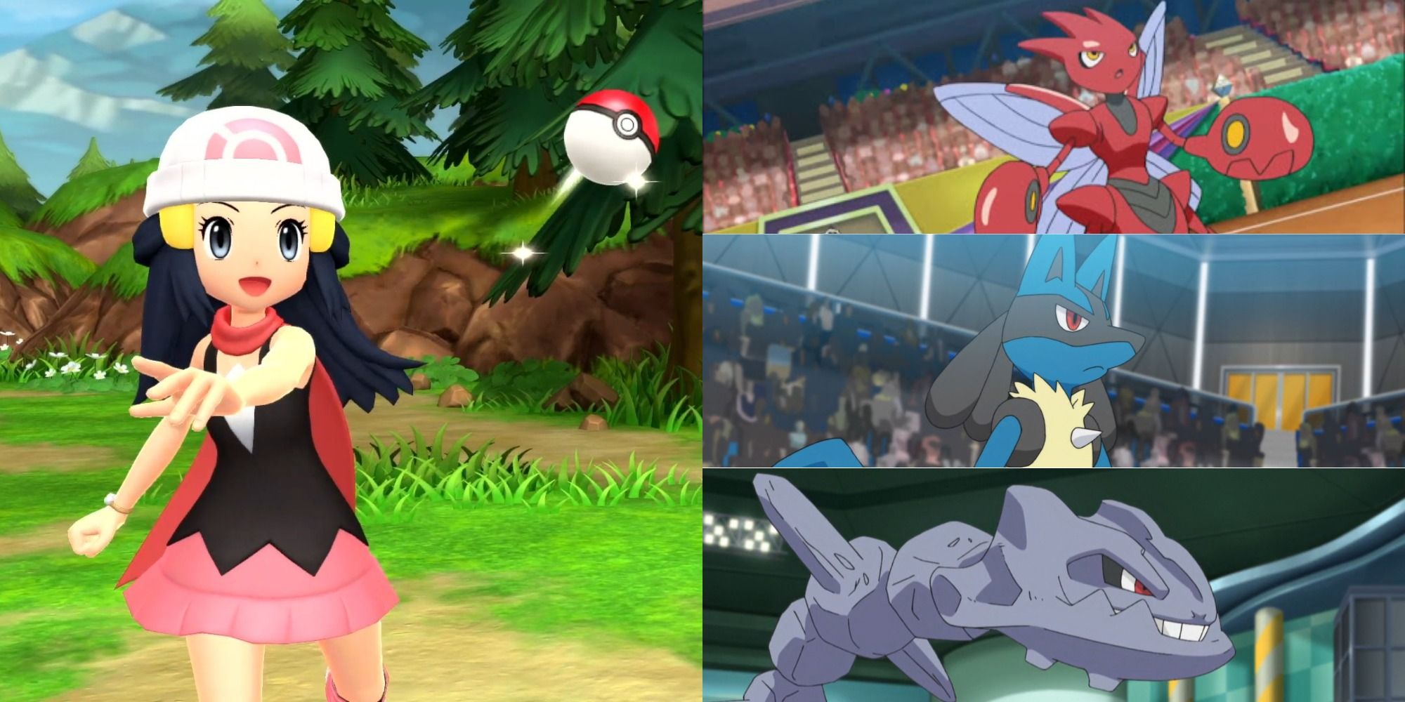 Player character and Steel-type pokemon