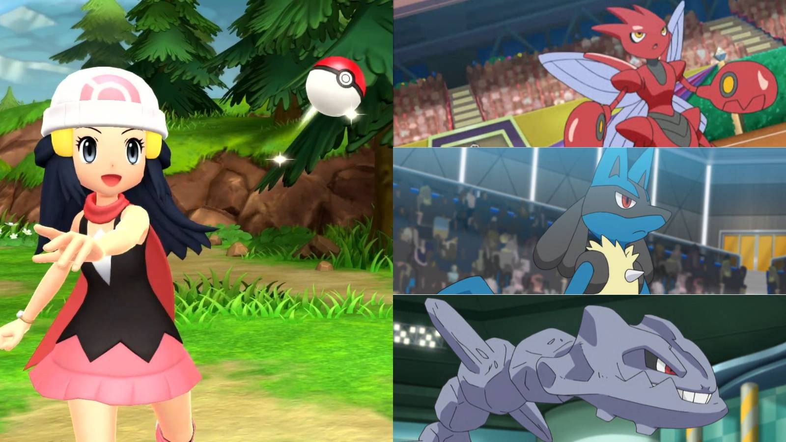 Player character and Steel-type pokemon