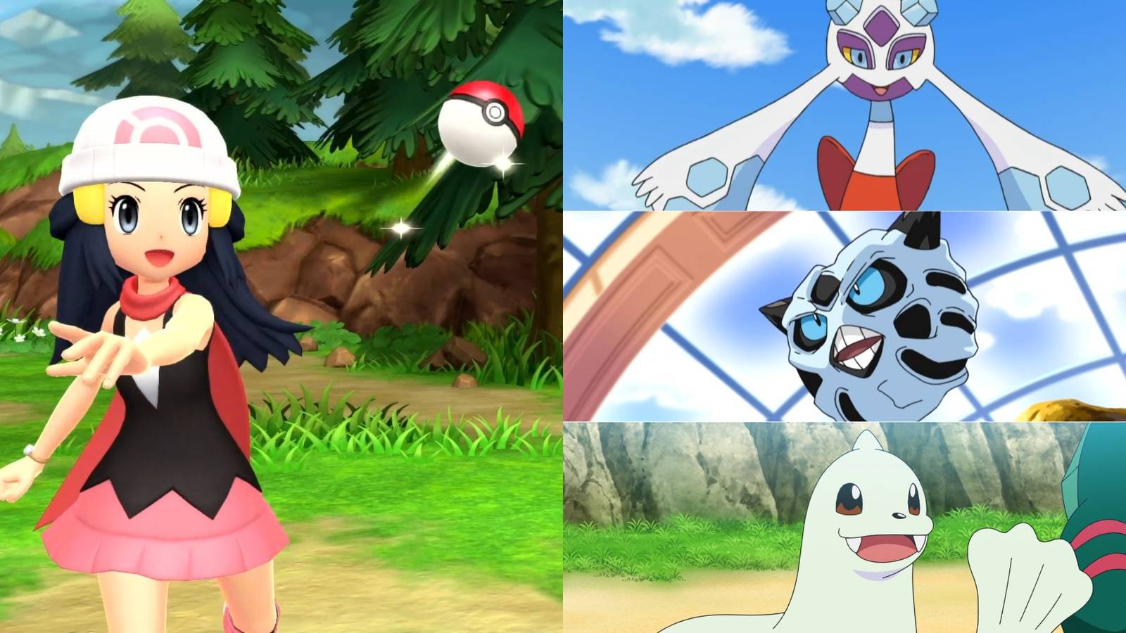 Pokemon Diamond and Pearl  Froslass Glalie and Dewgong