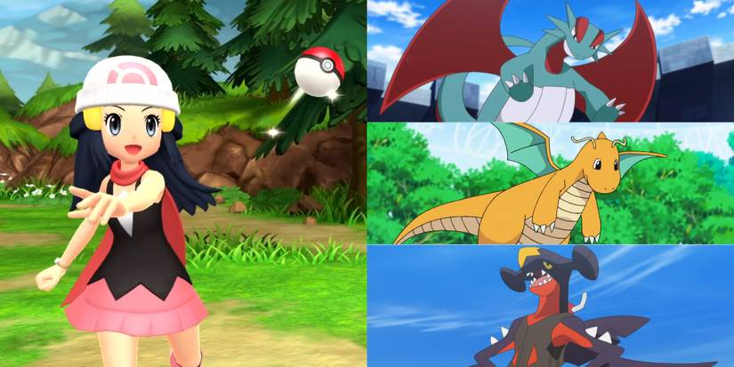 Pokemon Diamond and Pearl Salamence Dragonite and Garchomp