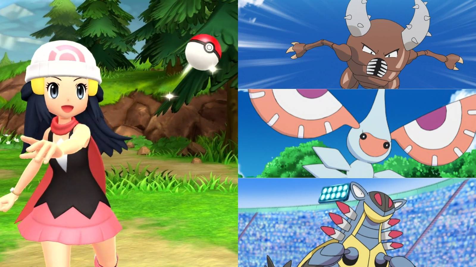 Pokemon Diamond and Pearl Pinsir Masquerain and Armaldo