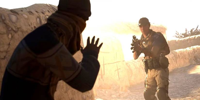 Dark Pictures Anthology House Of Ashes Jason Aiming At Civilian