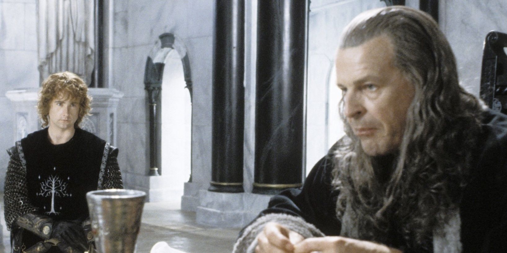 Denethor and Merry lotr Cropped