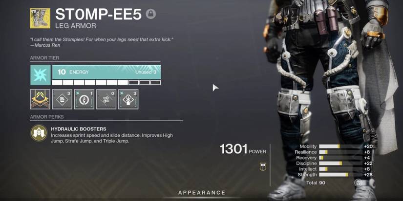 Destiny 2 Stompees Exotic Armor