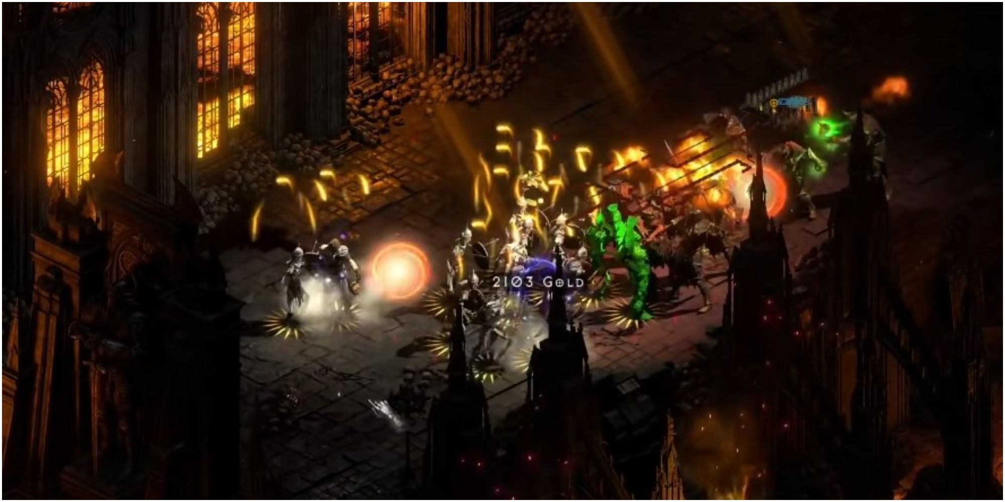 Diablo 2 Resurrected Fighting In Diablo's Lair With Only Skeletal Minions