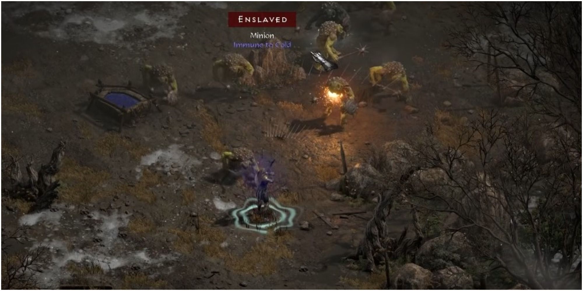 Diablo 2 Resurrected Taking On A Group Of Enemies With A Bow