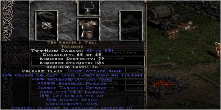 https://static0.gamerantimages.com/wordpress/wp-content/uploads/2021/11/Diablo-2-Resurrected-The-Reapers-Toll-Equipped-On-Mecenary.jpg?q=50&fit=crop&w=740&dpr=1.5