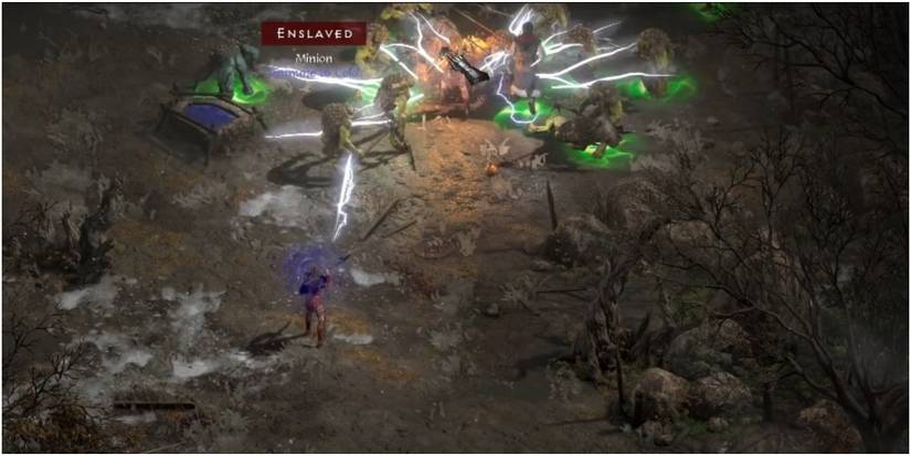 Diablo 2 Resurrected Using A Mercenary To Gather Mobs For The Amazon