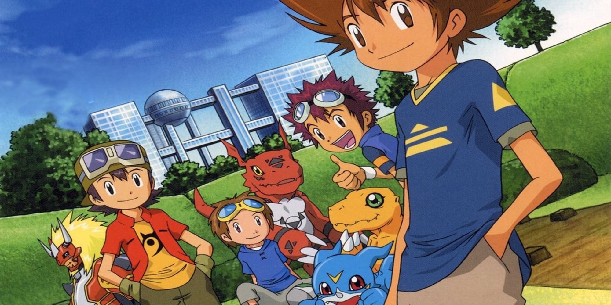 A group of characters in Digimon Adventure
