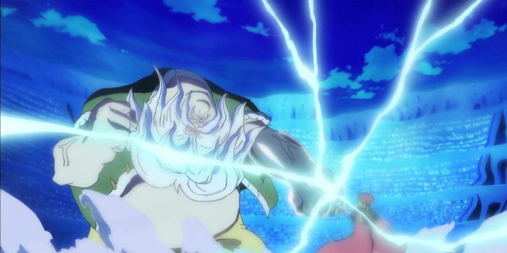One piece don chinjao is fighting Lucy