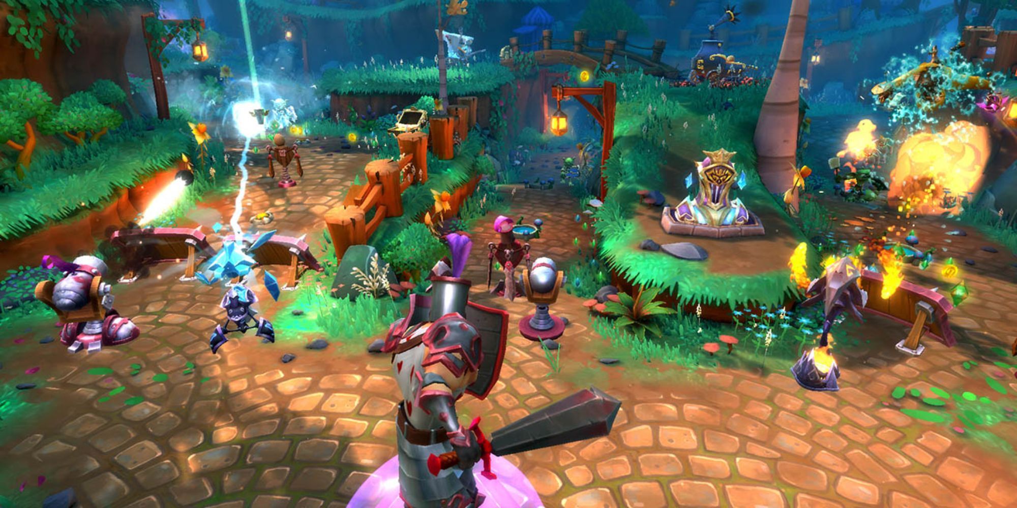 Dungeon Defenders 2 chaotic battlefield in wilderness